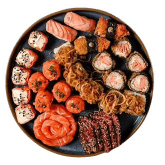 Comida japonesa e asiática.